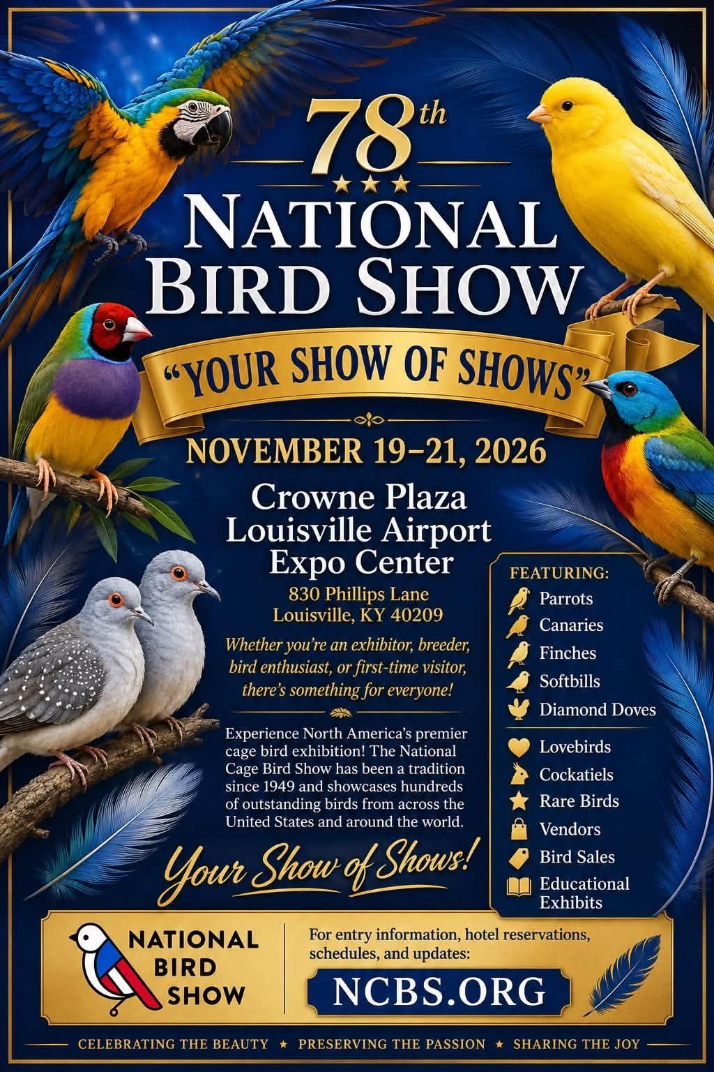 National Bird Show (Meet us there)