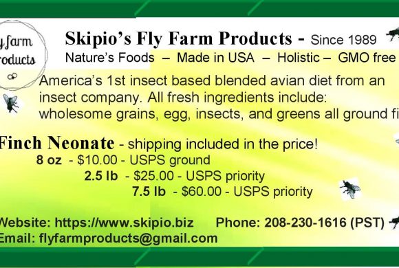 Skipio’s Fly Farm Products  – Prices include shipping!